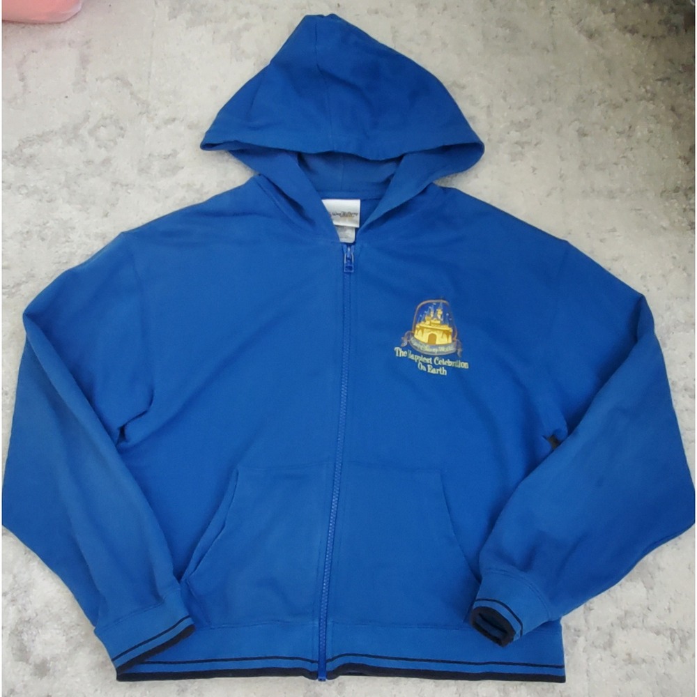 Disney World embroidered hoodie Large